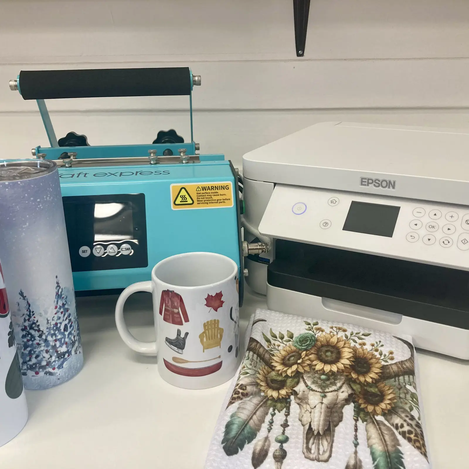 Sublimation Workspace Makerspace Equipment | Selwyn Public Library