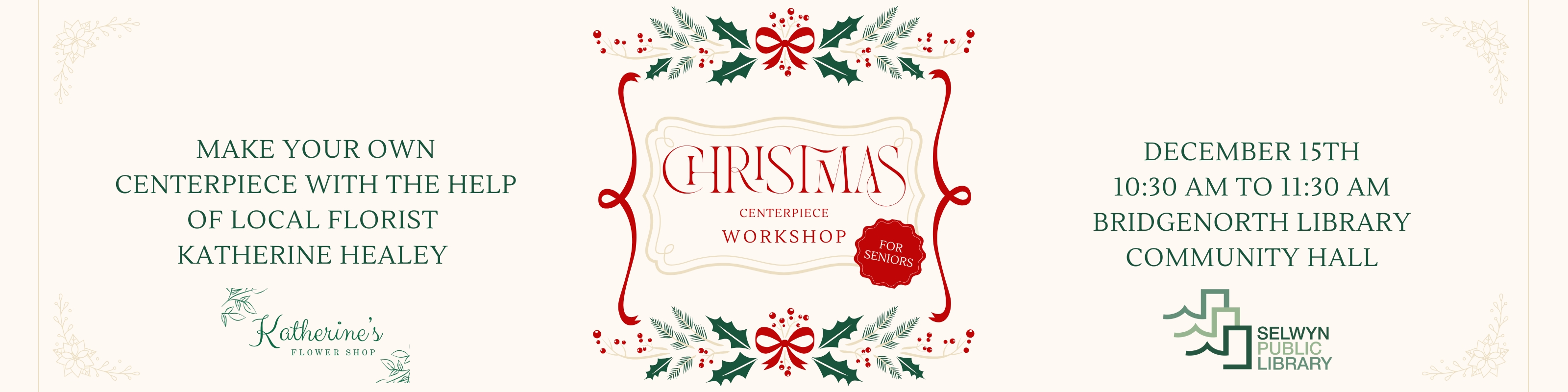 Christmas Centerpiece Workshop
